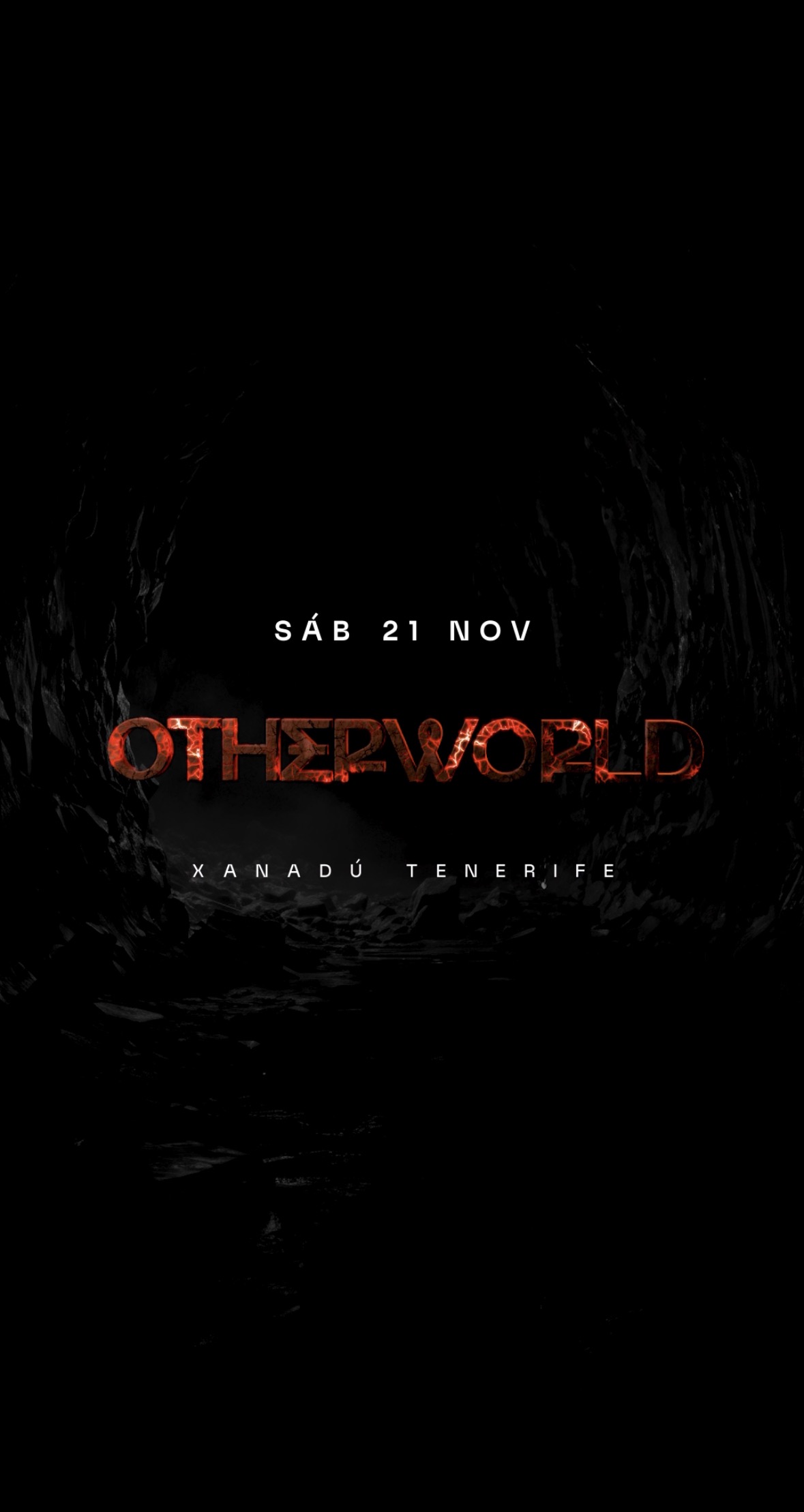 Cartel oficial de OTHERWORLD con fecha 21 de noviembre y sede Xanadú Tenerife